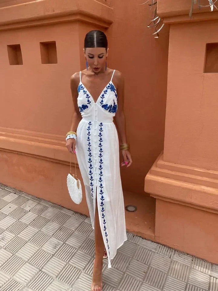 Gardenia | Women's Summer V-Neck Evening Dress