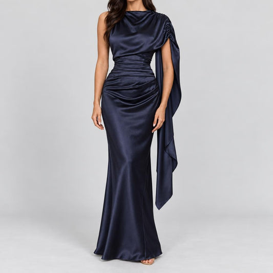 Esme | Women's Elegant Satin Corset Maxi Party Dress