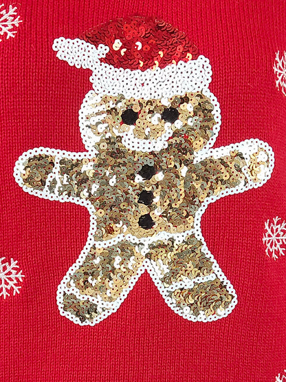 Evie | Women's Festive Sequin Christmas Jumper