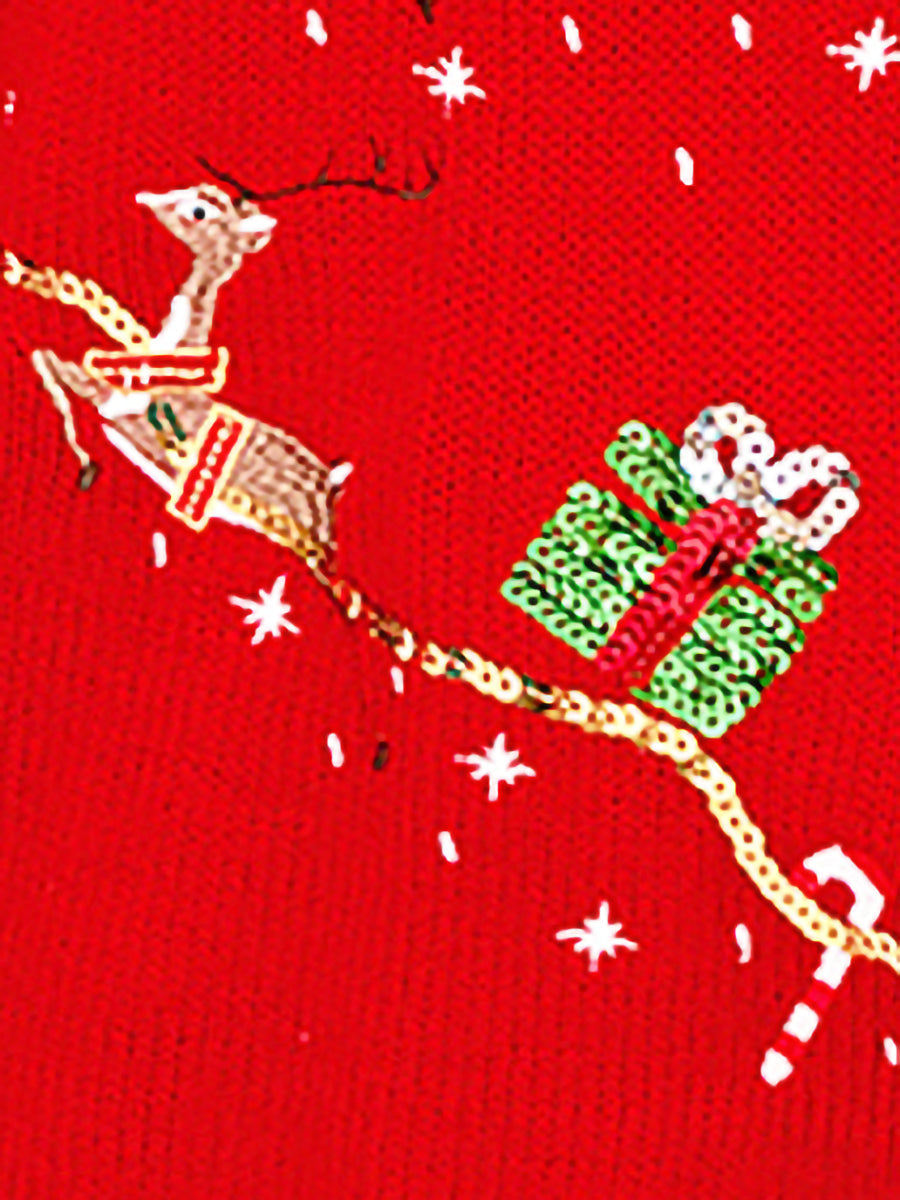 Evie | Women's Festive Sequin Christmas Jumper