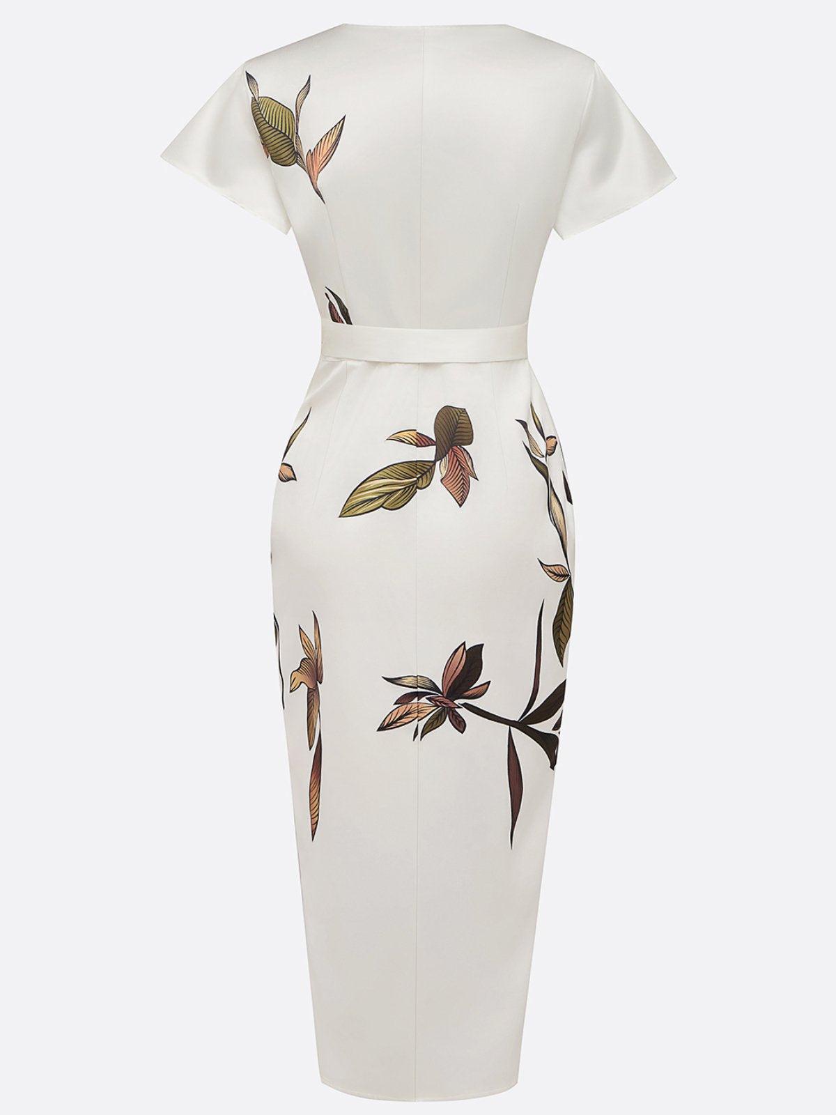 Olivia | Women's Elegant Printed Wrap Dress