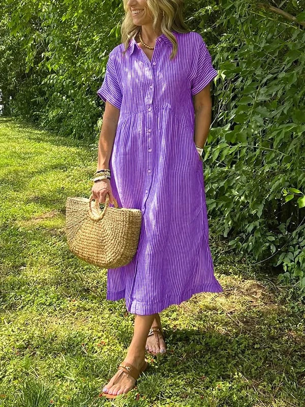 Jemma | Women’s Summer Maxi Striped Dress