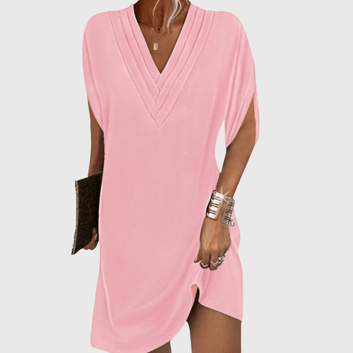 Emily | Women’s V-neck Midi Beach Dress