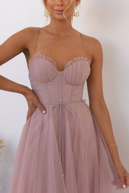 Florence | Women's Elegant Corset Midi Dress