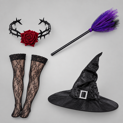 Arabella | Women's Gothic Witch Halloween Costume Dress