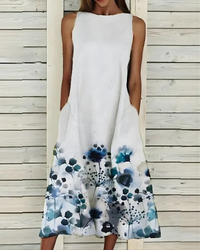 Morgan | Women's Sleeveless Floral Midi Dress