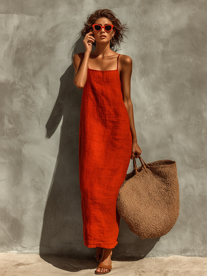 Melody | Women's Summer Maxi Spaghetti Strap Dress