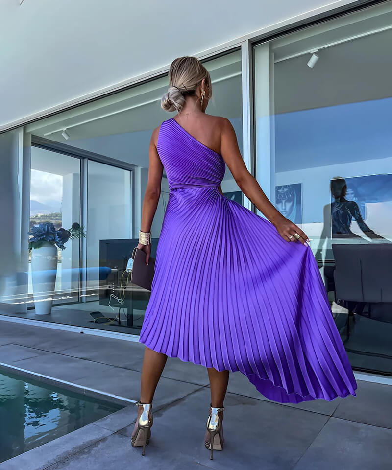 Sienna | Women’s Casual Pleated Wedding Guest Dress