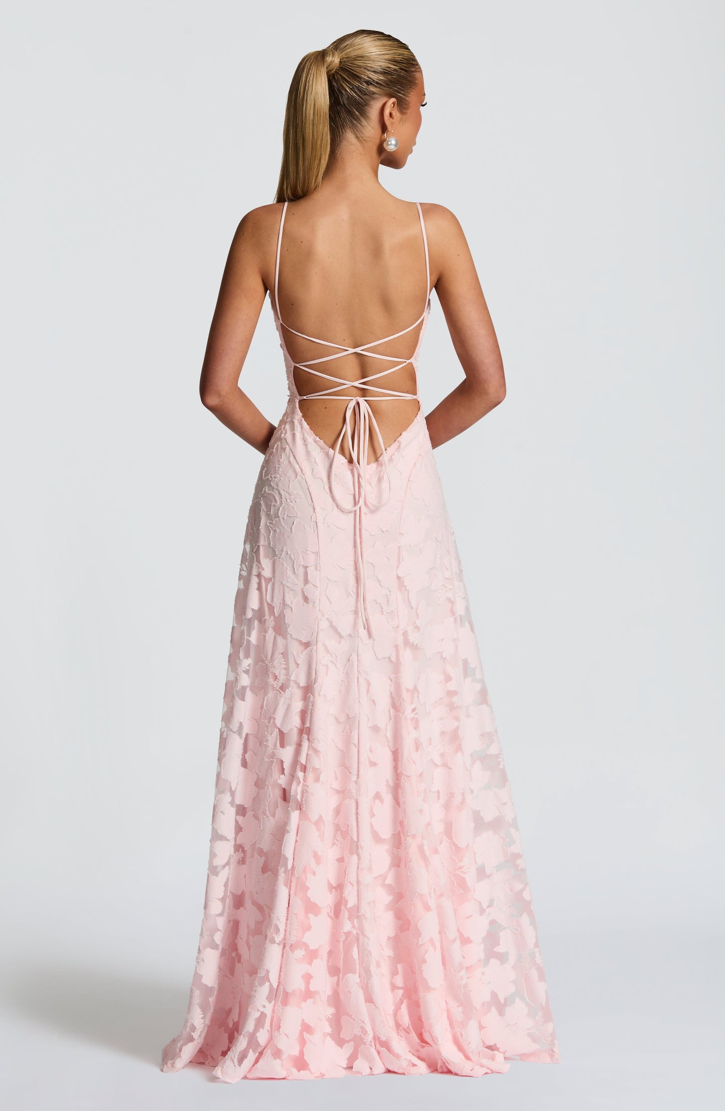Vivian | Women's Floral Open Back Maxi Dress