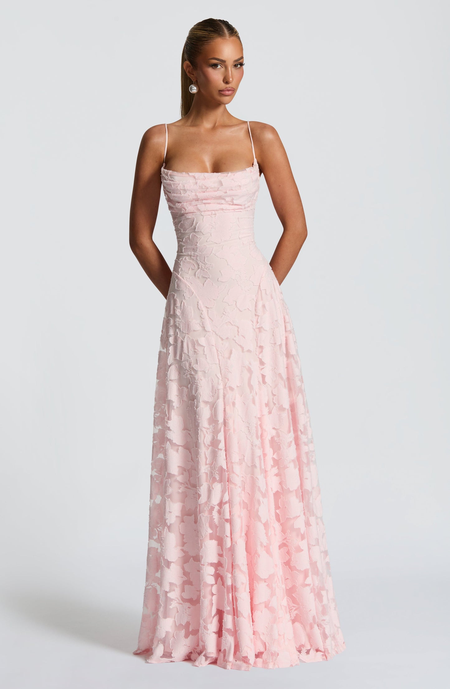 Vivian | Women's Floral Open Back Maxi Dress