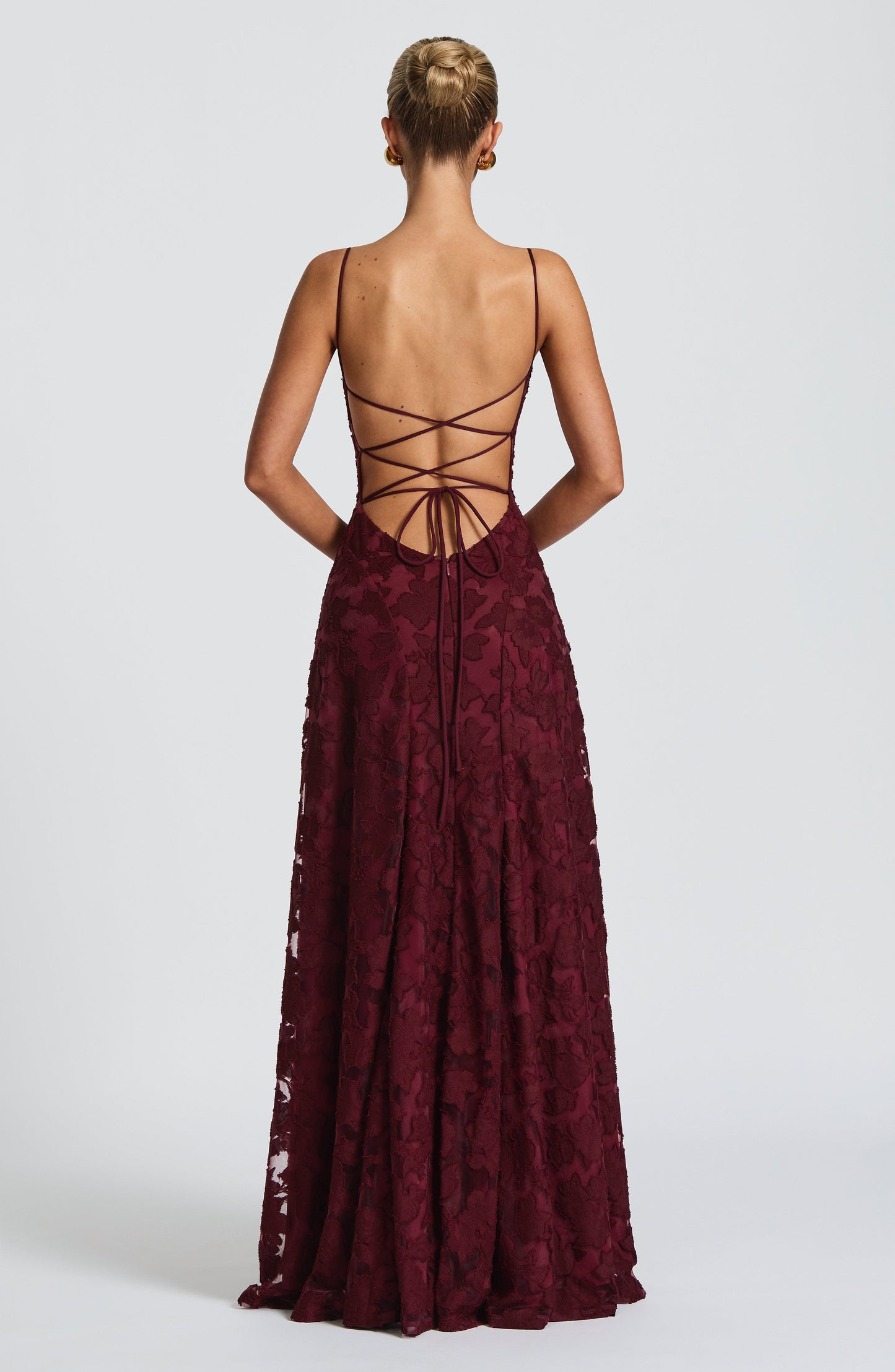 Vivian | Women's Floral Open Back Maxi Dress