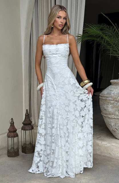 Vivian | Women's Floral Open Back Maxi Dress