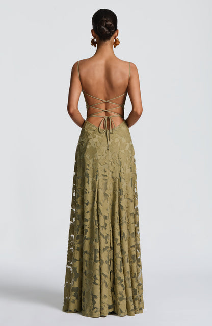 Sofia | Women's Elegant Embroidered Maxi Evening Dress