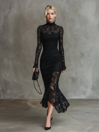Freya | Women's Sophisticated Mermaid Lace Evening Maxi Dress
