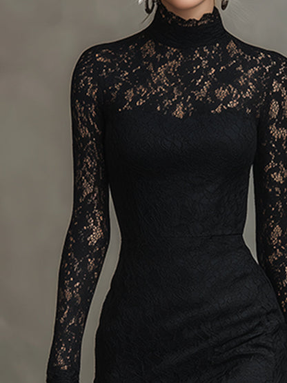 Freya | Women's Sophisticated Mermaid Lace Evening Maxi Dress