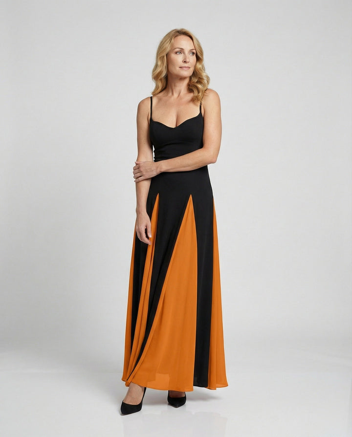 Harellia | Women’s Elegant Spaghetti Strap Maxi Dress