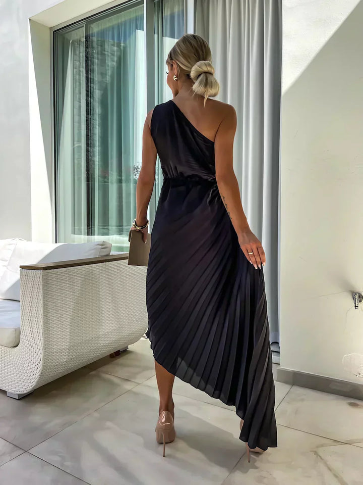 Ella | Women’s Pleated Wedding Guest Midi Dress