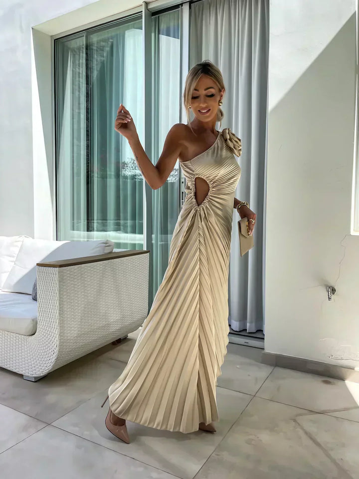 Ella | Women’s Pleated Wedding Guest Midi Dress