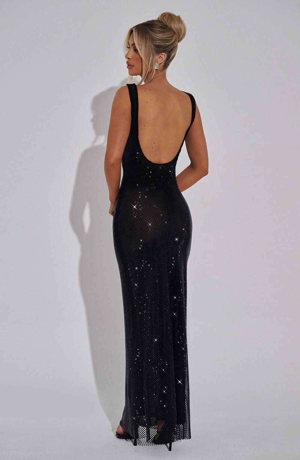 Gemma | Women's Sparkly Glitter Maxi Party Dress