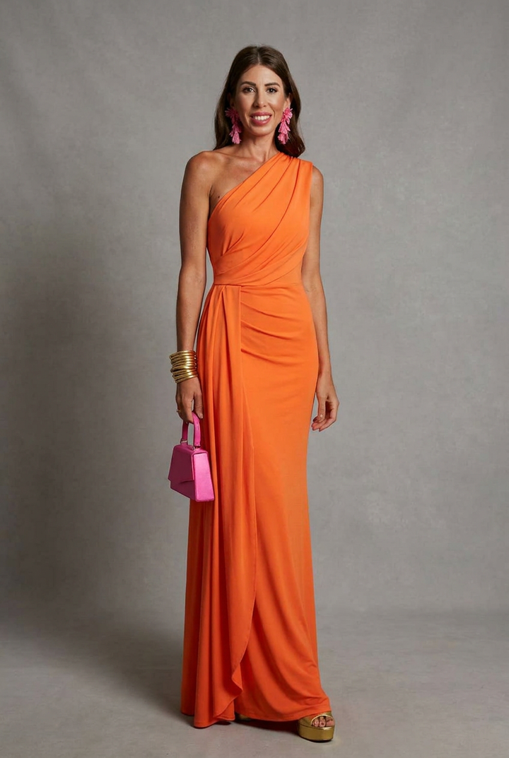 Jessica | Women’s Elegant Draped Wedding Guest Dress