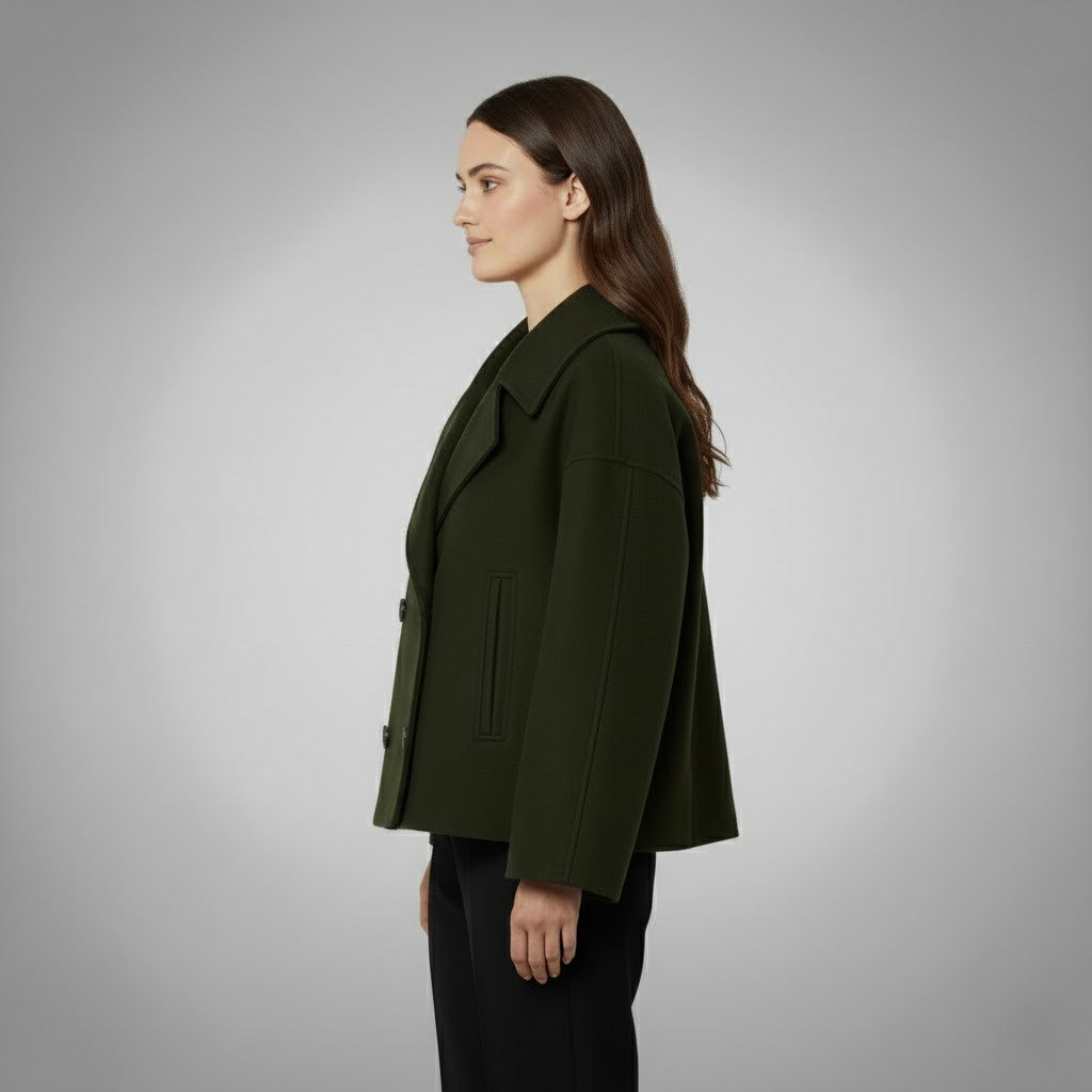 Rowan | Women's Elegant Buttoned Short Coat