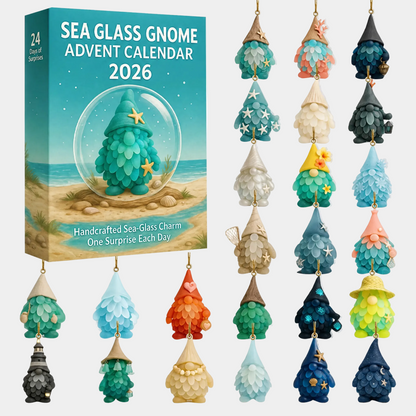 Handcrafted Sea Glass Gnome Advent Calendar 2026