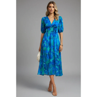 Maple | Women's Printed Evening Midi Dress