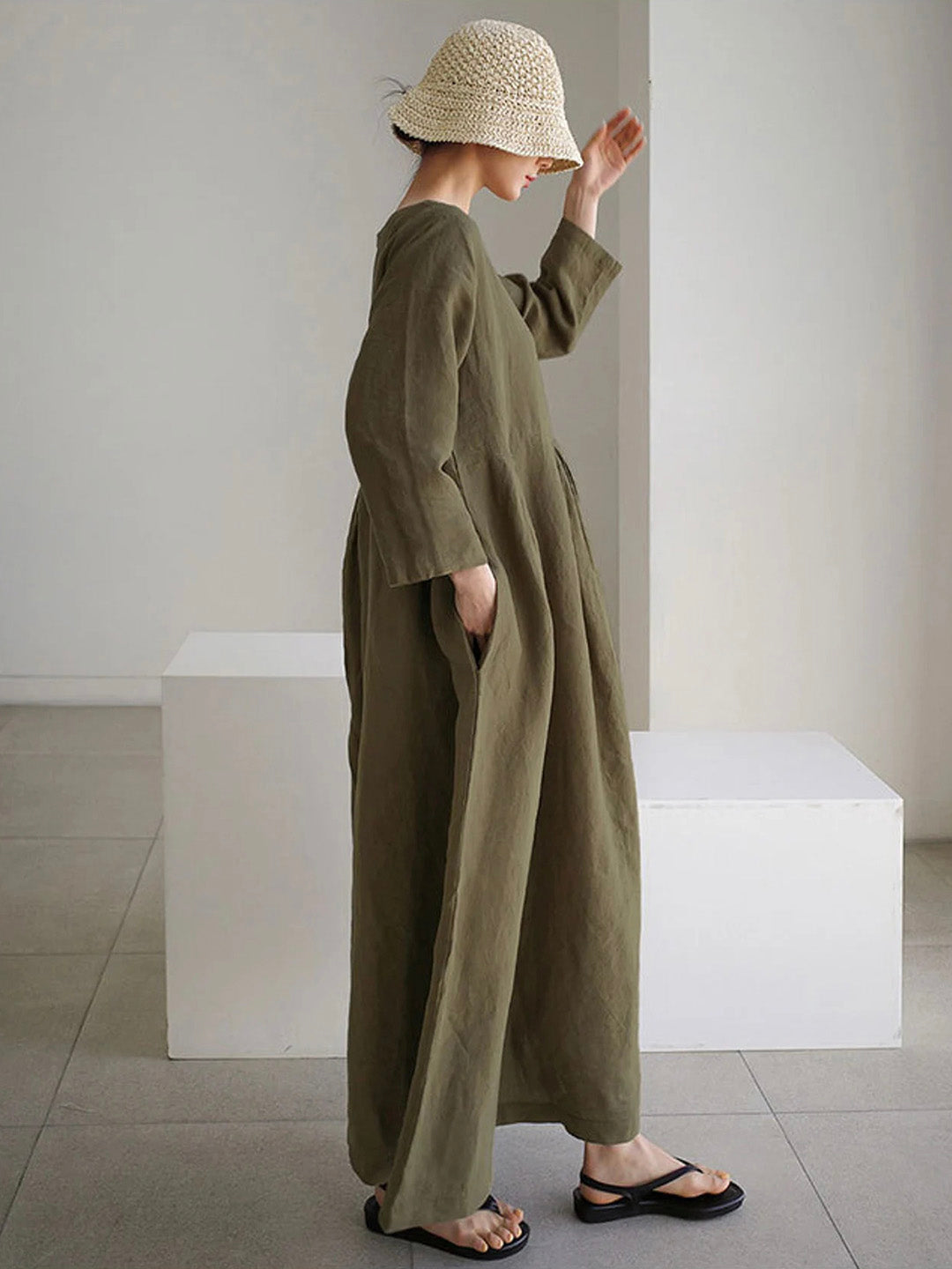 Tanya | Women’s Summer Linen Maxi Dress