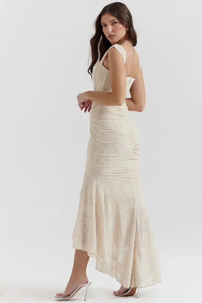 Anna | Women's Embroidered Asymmetrical Wedding Guest Dress