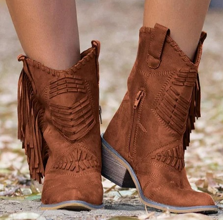 Savannah | Women’s Casual Side Zipper Cowboy Boots