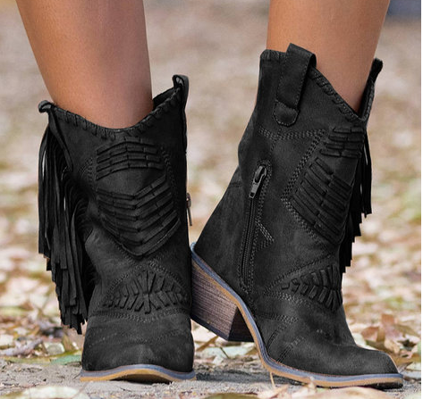 Savannah | Women’s Casual Side Zipper Cowboy Boots