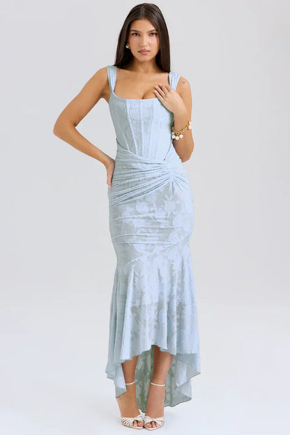 Anna | Women's Embroidered Asymmetrical Wedding Guest Dress
