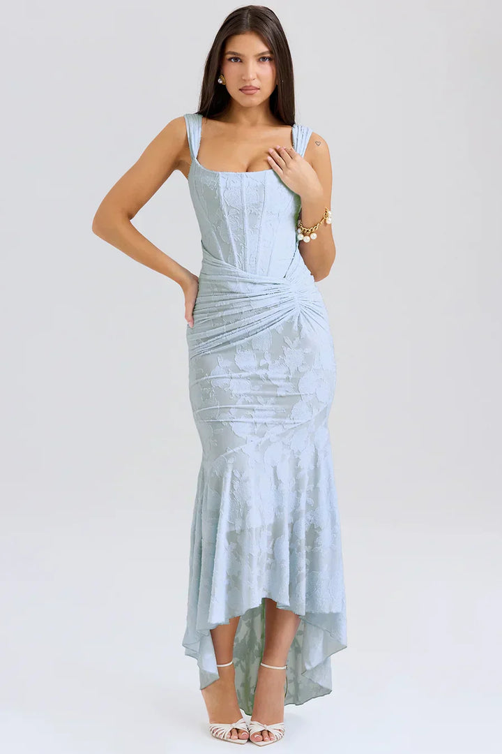 Anna | Women's Embroidered Asymmetrical Wedding Guest Dress