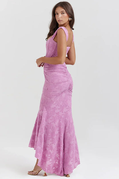 Anna | Women's Embroidered Asymmetrical Wedding Guest Dress