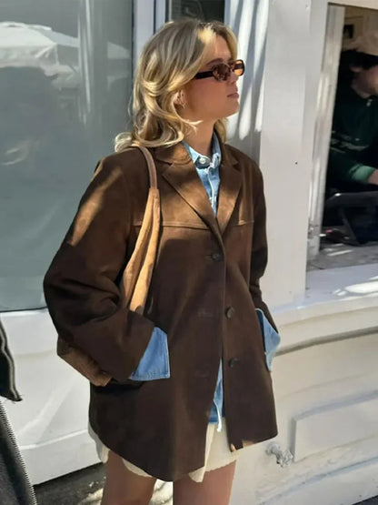 Olivia | Women's Elegant Suede Fall Jacket