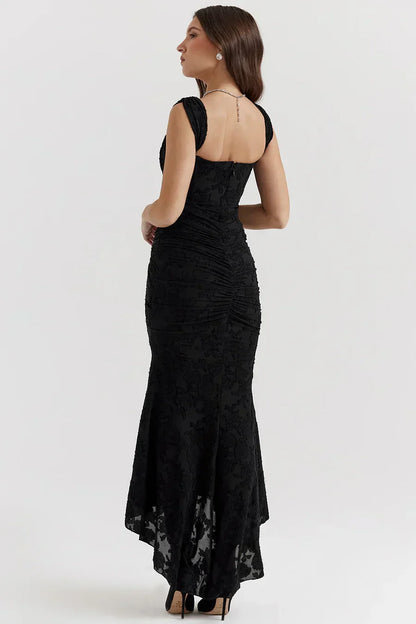 Anna | Women's Embroidered Asymmetrical Wedding Guest Dress