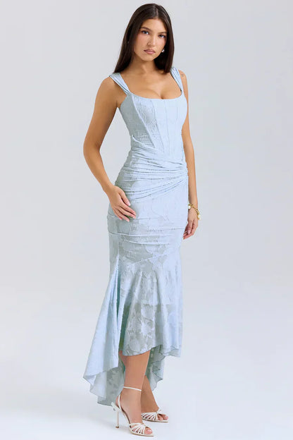 Anna | Women's Embroidered Asymmetrical Wedding Guest Dress