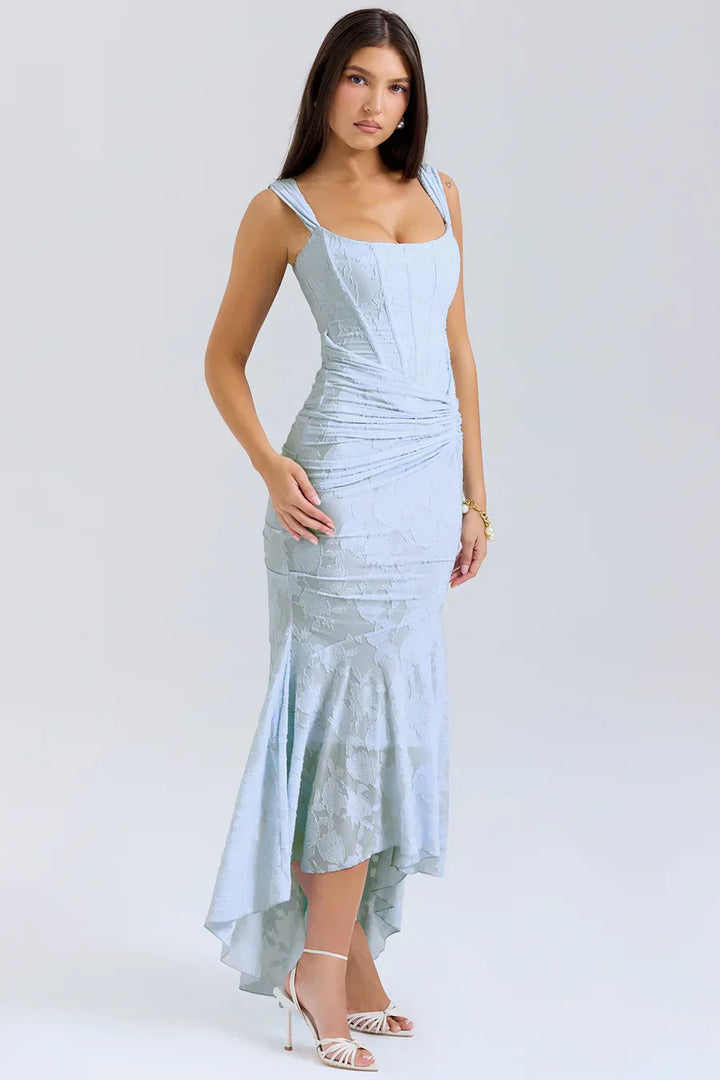 Anna | Women's Embroidered Asymmetrical Wedding Guest Dress