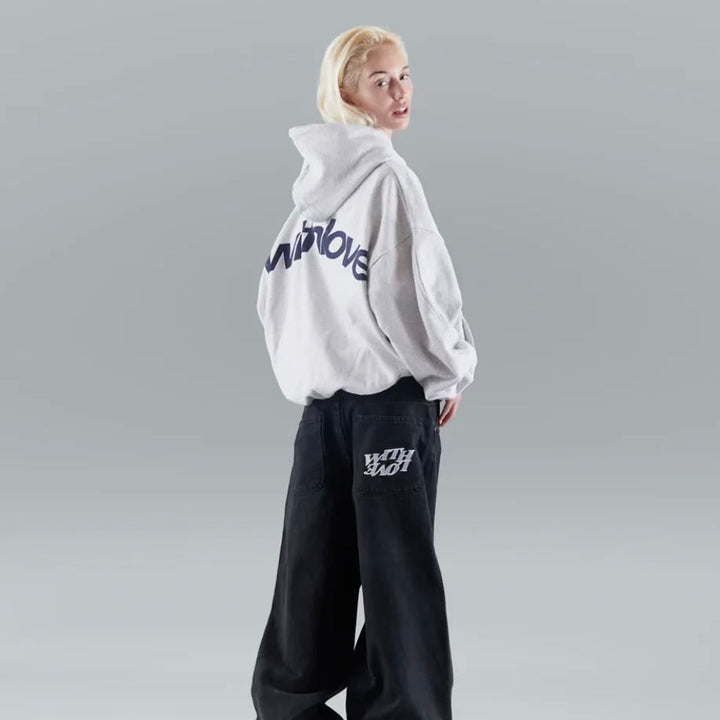 Roba | Women's Casual Oversized Text Hoodie