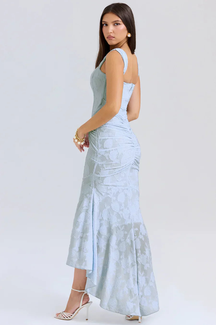 Anna | Women's Embroidered Asymmetrical Wedding Guest Dress