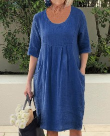 Emberia | Women’s 3/4 Sleeve Summer Midi Dress
