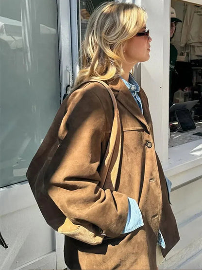 Olivia | Women's Elegant Suede Fall Jacket