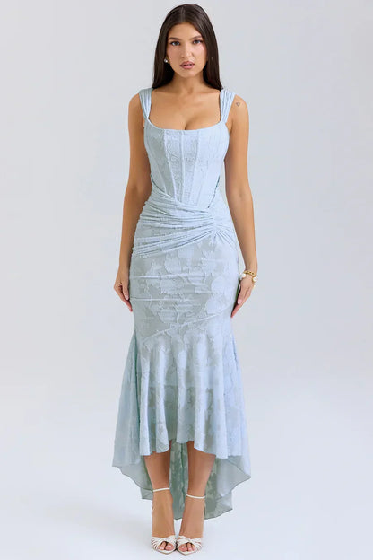 Anna | Women's Embroidered Asymmetrical Wedding Guest Dress