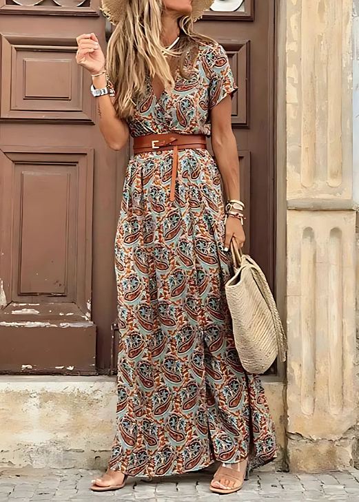 Honora | Women’s Summer Belted Maxi Dress