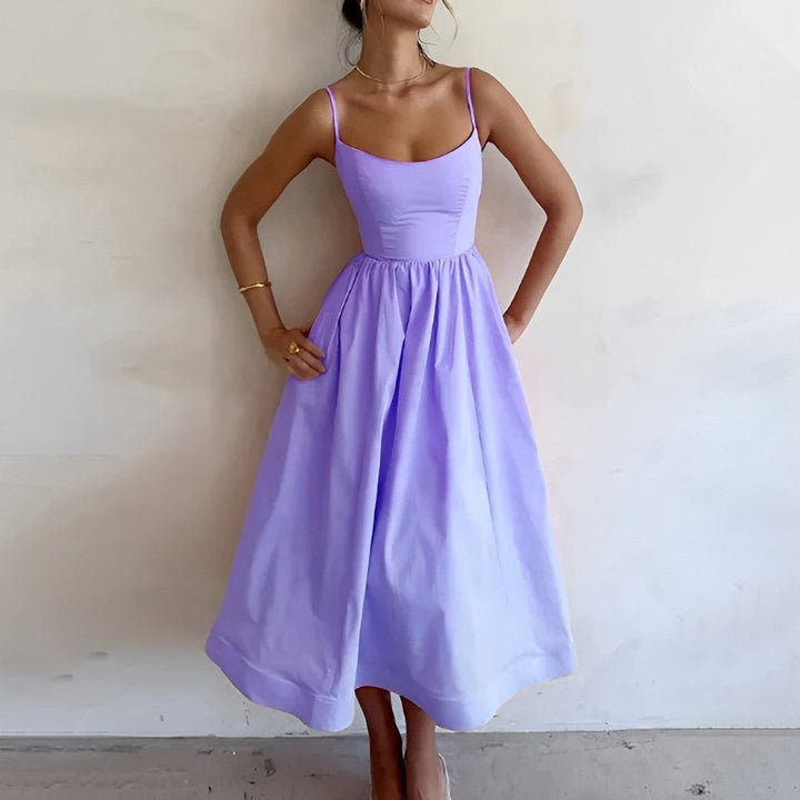 Azaria | Women’s A-Line Summer Midi Dress