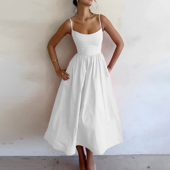 Azaria | Women’s A-Line Summer Midi Dress