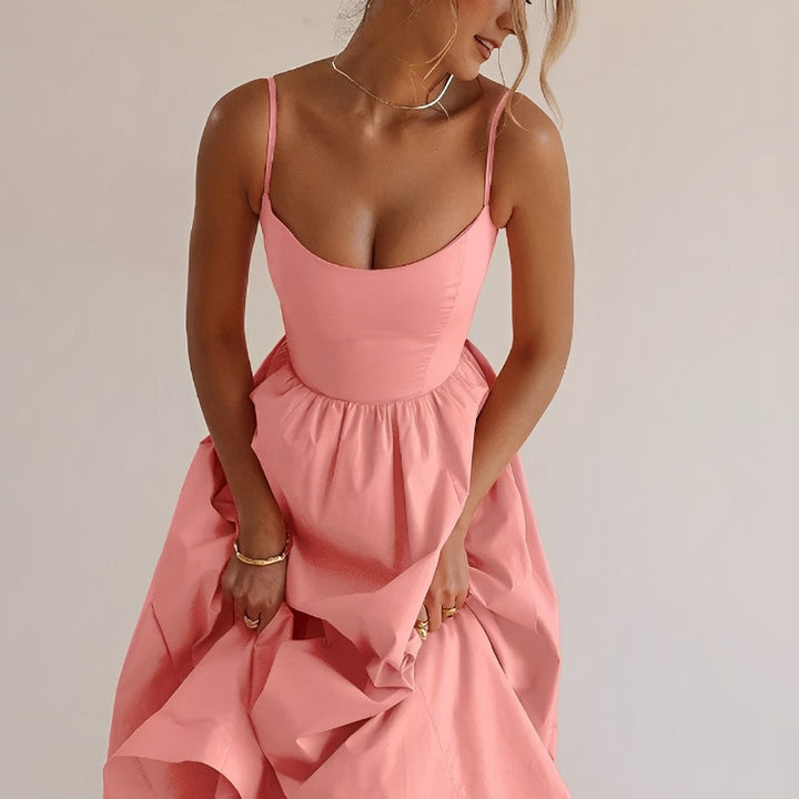 Azaria | Women’s A-Line Summer Midi Dress