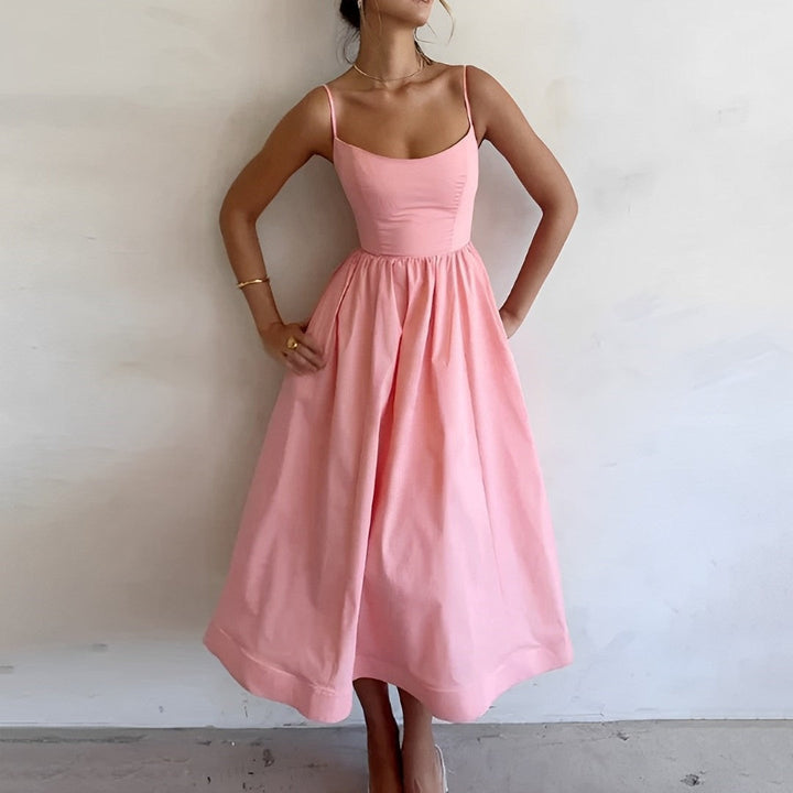 Azaria | Women’s A-Line Summer Midi Dress