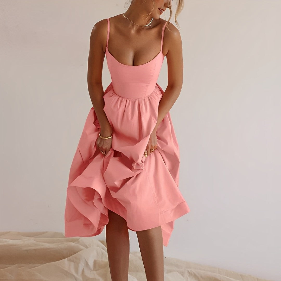 Azaria | Women’s A-Line Summer Midi Dress