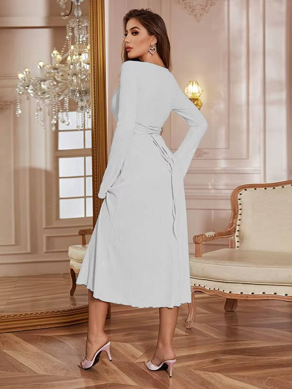 Enya | Women’s Wedding Guest Square Neck Midi Dress